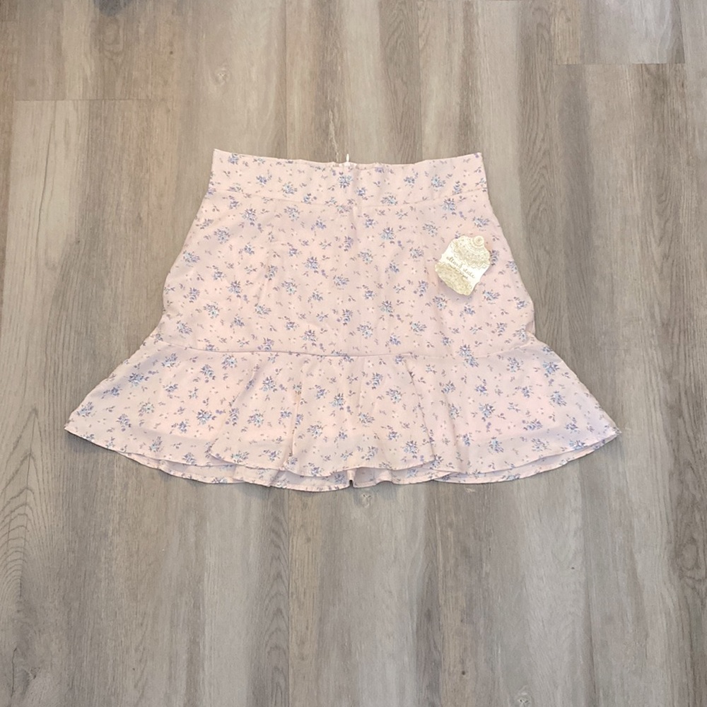 Altar’d state pink floral skirt